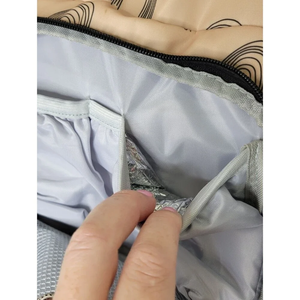 Lenappy Richie Rainbow Champagne Waterproof Diaper Backpack